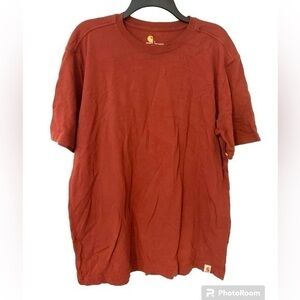 Carhartt Tee Top T-shirt Burned Orange Brown Size L